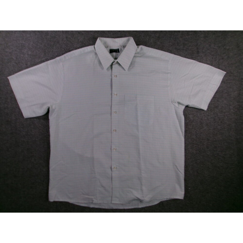 Yale Shirt Mens Extra Large Plaid Button Front Classic Casual Preppy Office Work